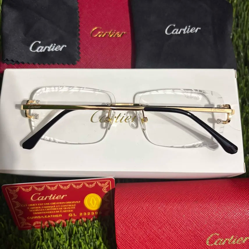 Diamond Cut Glasses With Clear Lenses Sunglasses
